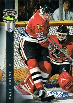 1992 Classic Four Sport - Autographs #NNO Cale Hulse Front