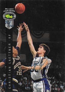 1992 Classic Four Sport - Autographs #NNO Christian Laettner Front
