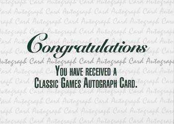 1992 Classic Four Sport - Autographs #NNO David Klingler Back