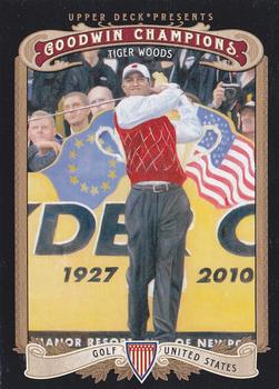 2012 Upper Deck Goodwin Champions #100 Tiger Woods Front