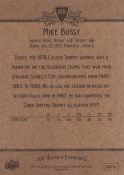 2012 Upper Deck Goodwin Champions #105 Mike Bossy Back