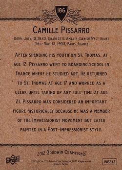 2012 Upper Deck Goodwin Champions #186 Camille Pissarro Back