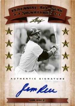 2011 Leaf Legends of Sport - Perennial All-Stars Autographs #PE18 Jim Rice Front