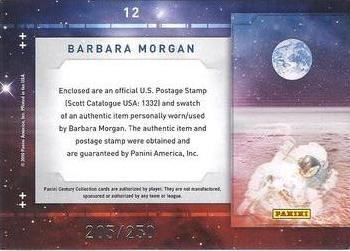2010 Panini Century - Astronauts Five Cent Stamp Materials #12 Barbara Morgan Back