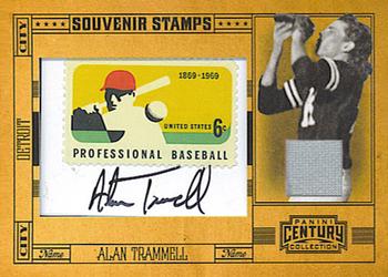 2010 Panini Century - Baseball Six Cent Stamp Materials Autographs #1 Alan Trammell Front