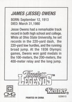 1996 Kenner Starting Lineup Cards Timeless Legends #529815 Jesse Owens Back