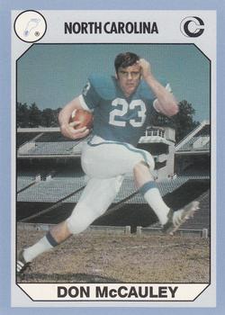 1990-91 Collegiate Collection North Carolina Tar Heels #38 Don McCauley Front