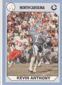 1990-91 Collegiate Collection North Carolina Tar Heels #46 Kevin Anthony Front
