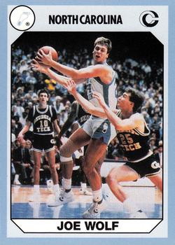 1990-91 Collegiate Collection North Carolina Tar Heels #79 Joe Wolf Front