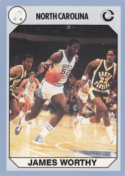 1990-91 Collegiate Collection North Carolina Tar Heels #5 James Worthy Front