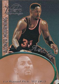 1997 Score Board Visions Signings - Artistry #A-11 Alonzo Mourning Front