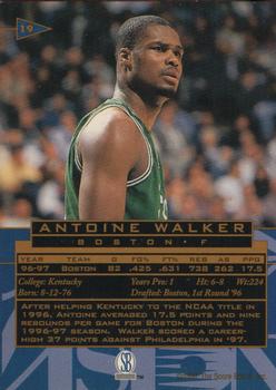 1997 Score Board Visions Signings - Gold #19 Antoine Walker Back