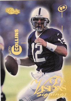 1996 Classic Visions Signings #32 Kerry Collins Front