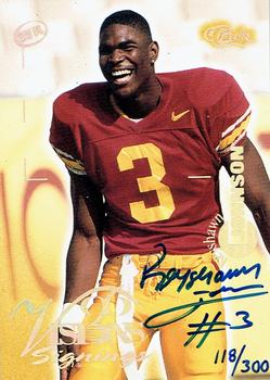 1996 Classic Visions Signings - Autographs Gold #NNO Keyshawn Johnson Front