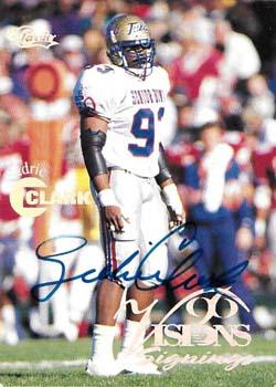1996 Classic Visions Signings - Autographs Silver #NNO Sedric Clark Front