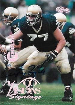 1996 Classic Visions Signings - Autographs Silver #NNO Dusty Zeigler Front
