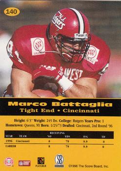 1996-97 Score Board All Sport PPF - Gold #140 Marco Battaglia Back