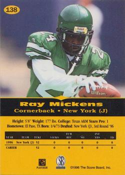 1996-97 Score Board All Sport PPF - Gold #138 Ray Mickens Back