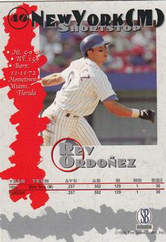 1996-97 Score Board Autographed Collection #40 Rey Ordonez Back