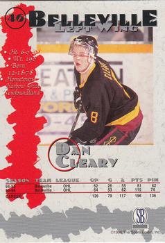 1996-97 Score Board Autographed Collection #46 Daniel Cleary Back