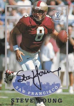 1997-98 Score Board Autographed Collection #8 Steve Young Front