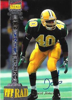 1994 Signature Rookies Tetrad - Autographs #XXXIV Ernest Jones Front