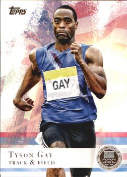 2012 Topps U.S. Olympic Team & Hopefuls - Silver #10 Tyson Gay Front