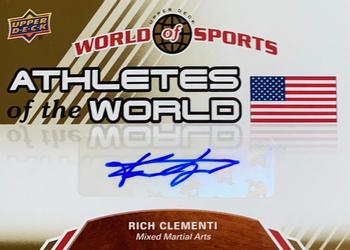 2010 Upper Deck World of Sports - Athletes of the World Autographs #AW-82 Rich Clementi Front