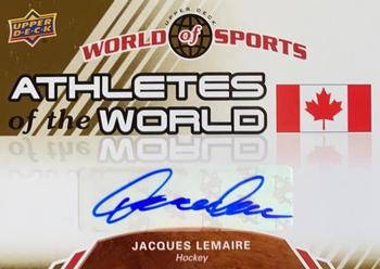 2010 Upper Deck World of Sports - Athletes of the World Autographs #AW-95 Jacques Lemaire Front