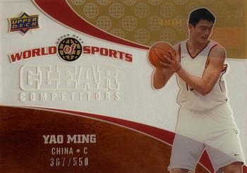 2010 Upper Deck World of Sports - Clear Competitors #CC-2 Yao Ming Front