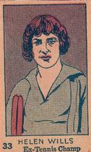 1926-27 W512 #33 Helen Wills Moody Front