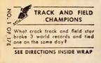 1948 Topps Magic Photos (R714-27) #1E Jesse Owens Back