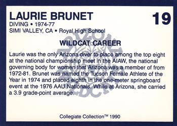 1990 Collegiate Collection Arizona Wildcats #19 Laurie Brunet Back