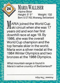 1989 Sports Illustrated for Kids #24 Maria Walliser Back