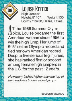 1989 Sports Illustrated for Kids #38 Louise Ritter Back