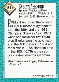 1989 Sports Illustrated for Kids #51 Evelyn Ashford Back
