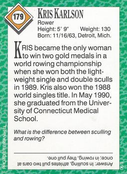 1990 Sports Illustrated for Kids #179 Kris Karlson Back