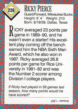 1991 Sports Illustrated for Kids #226 Ricky Pierce Back