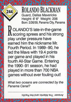 1991 Sports Illustrated for Kids #244 Rolando Blackman Back