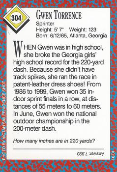 1991 Sports Illustrated for Kids #304 Gwen Torrence Back