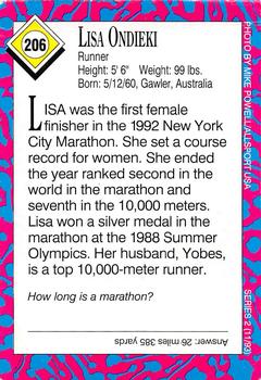 1993 Sports Illustrated for Kids #206 Lisa Ondieki Back