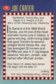 1994 Sports Illustrated for Kids #254 Joe Carter Back