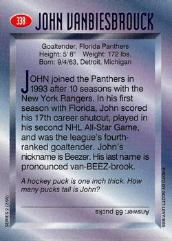 1995 Sports Illustrated for Kids #338 John Vanbiesbrouck Back