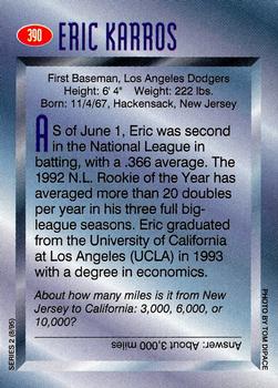 1995 Sports Illustrated for Kids #390 Eric Karros Back