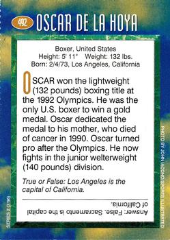 1996 Sports Illustrated for Kids II #492 Oscar de la Hoya Back