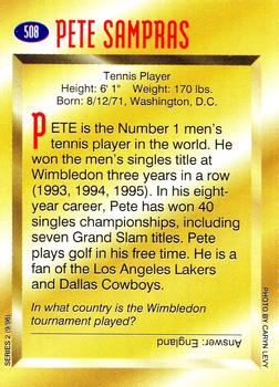 1996 Sports Illustrated for Kids II #508 Pete Sampras Back