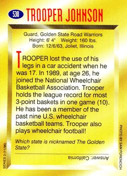 1996 Sports Illustrated for Kids II #530 Trooper Johnson Back