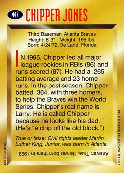 1996 Sports Illustrated for Kids II #447 Chipper Jones Back