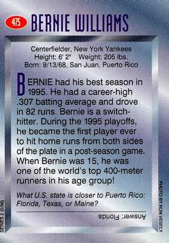 1996 Sports Illustrated for Kids II #475 Bernie Williams Back