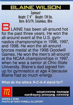 1999 Sports Illustrated for Kids #772 Blaine Wilson Back
